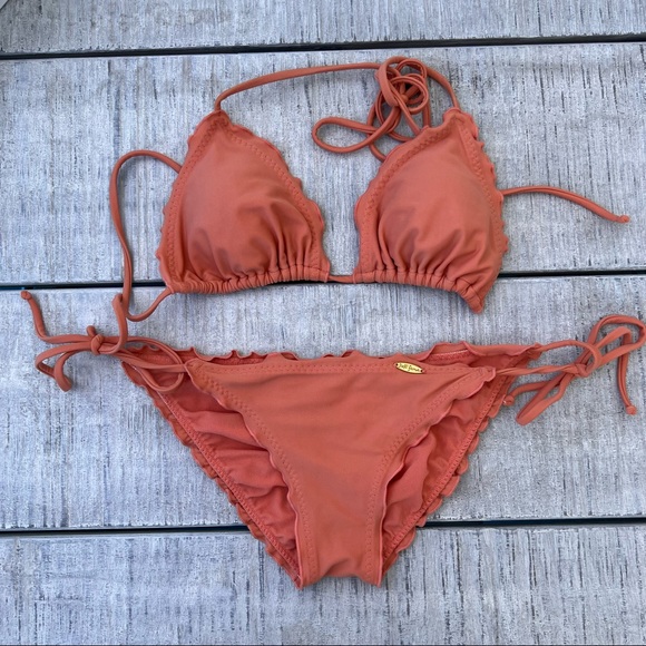 Luli Fama Swim Luli Fama Wavy Runched Bikini Poshmark